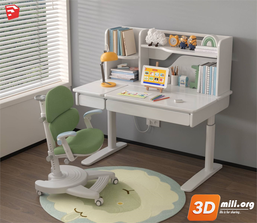 Kid's table and chairs Skp Files 